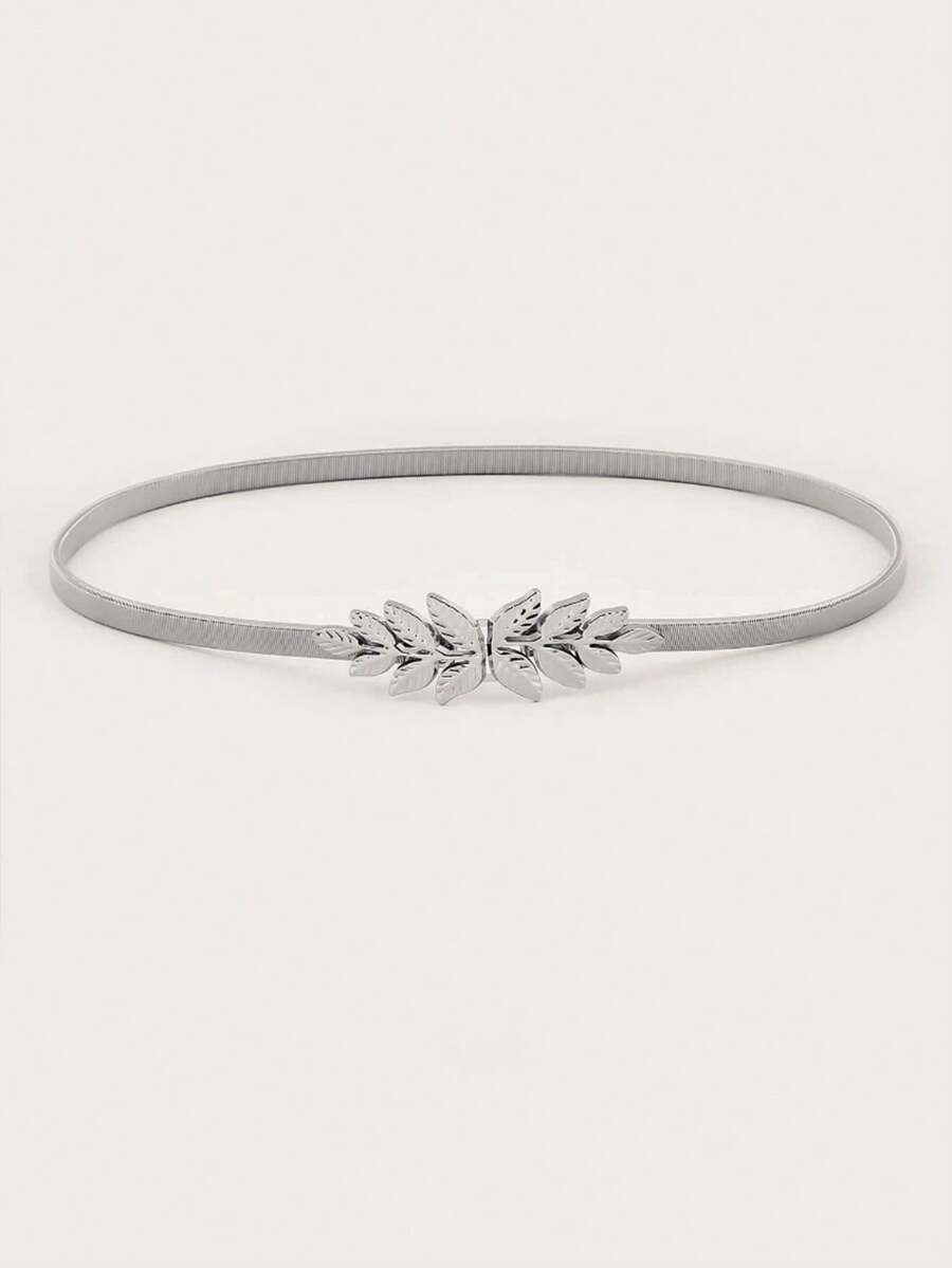 Body Jewelry Dress - Ellevyn 1pc Women Silver Leaf Decor