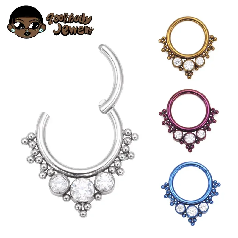 ASTM F136 Titanium Clicker Hig - Body Piercing Quality Jewelry ulasan dan harga