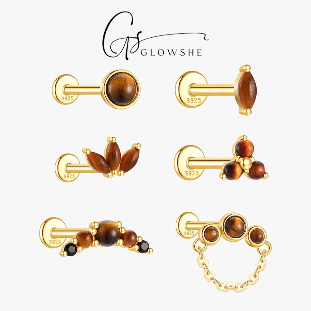 Glowshe 100% 925 Sterling Silv - Body Piercing Quality Jewelry ulasan dan harga
