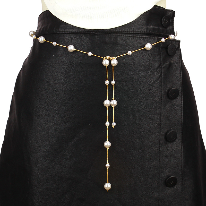 Dainty Long Tassel Pearl Waist - Body Jewelry Dress ulasan dan harga