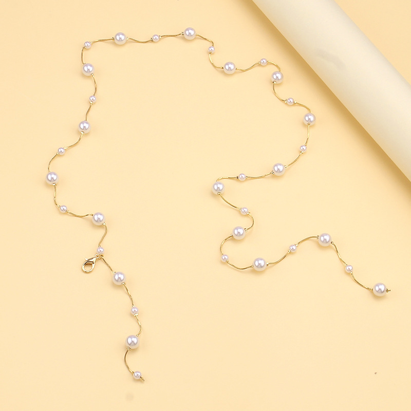 Dainty Long Tassel Pearl Waist - Body Jewelry Dress ulasan dan harga