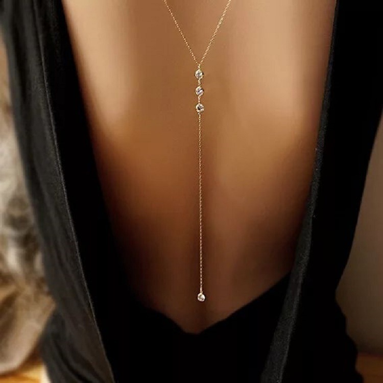 New Rhinestone Sexy Women's Ba - Body Jewelry Dress ulasan dan harga