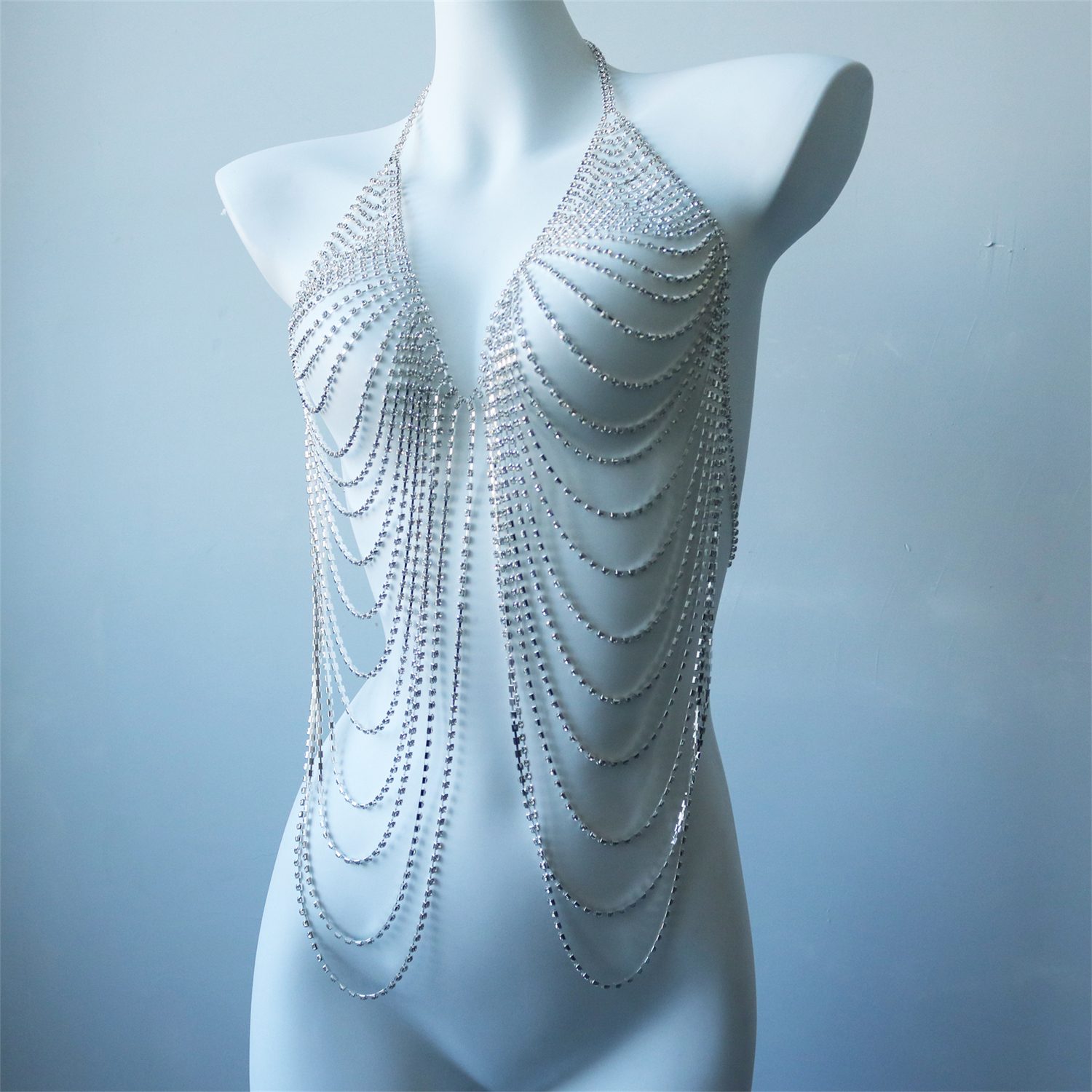 Women's Multi-Layer Chest Chai - Body Jewelry Dress ulasan dan harga