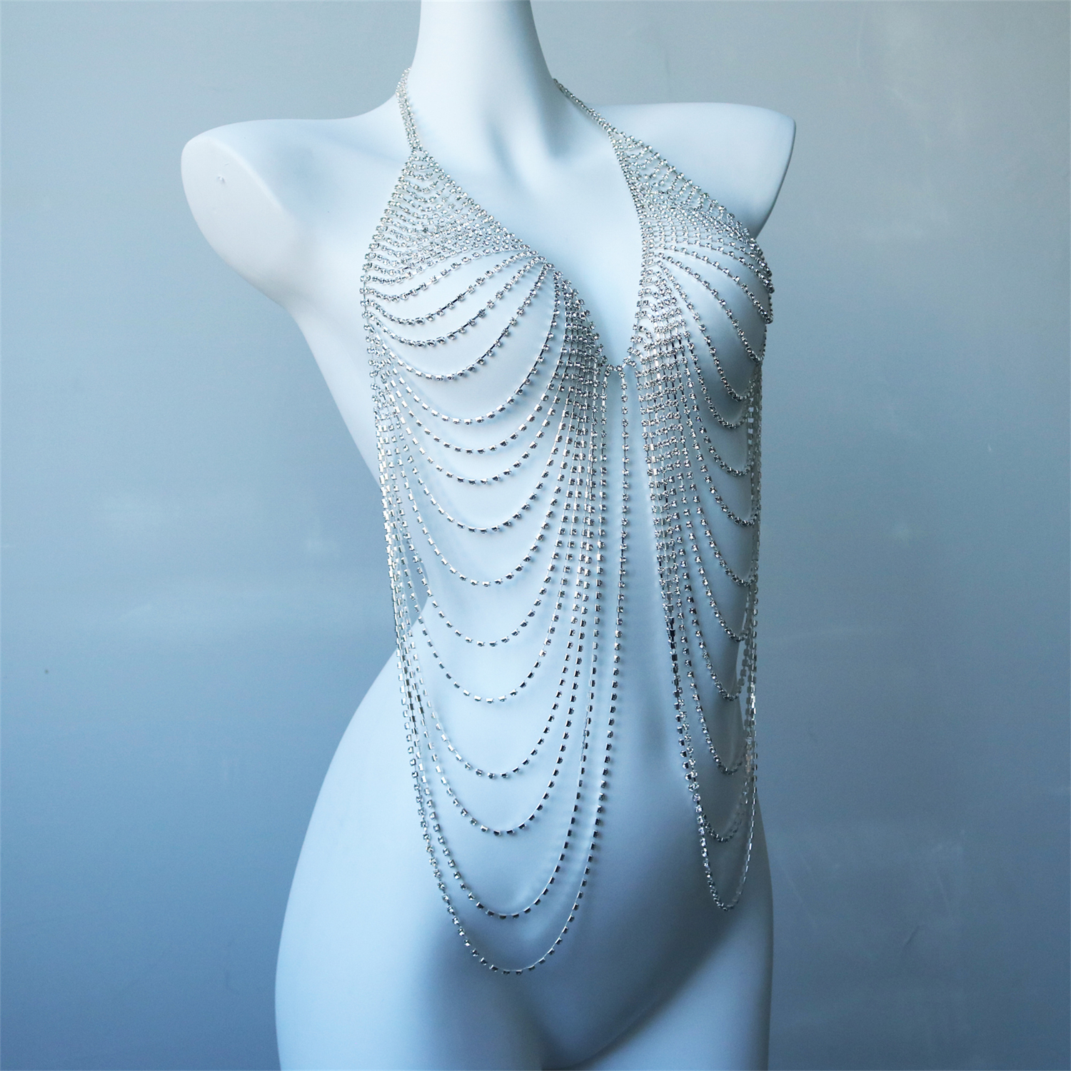 Women's Multi-Layer Chest Chai - Body Jewelry Dress ulasan dan harga