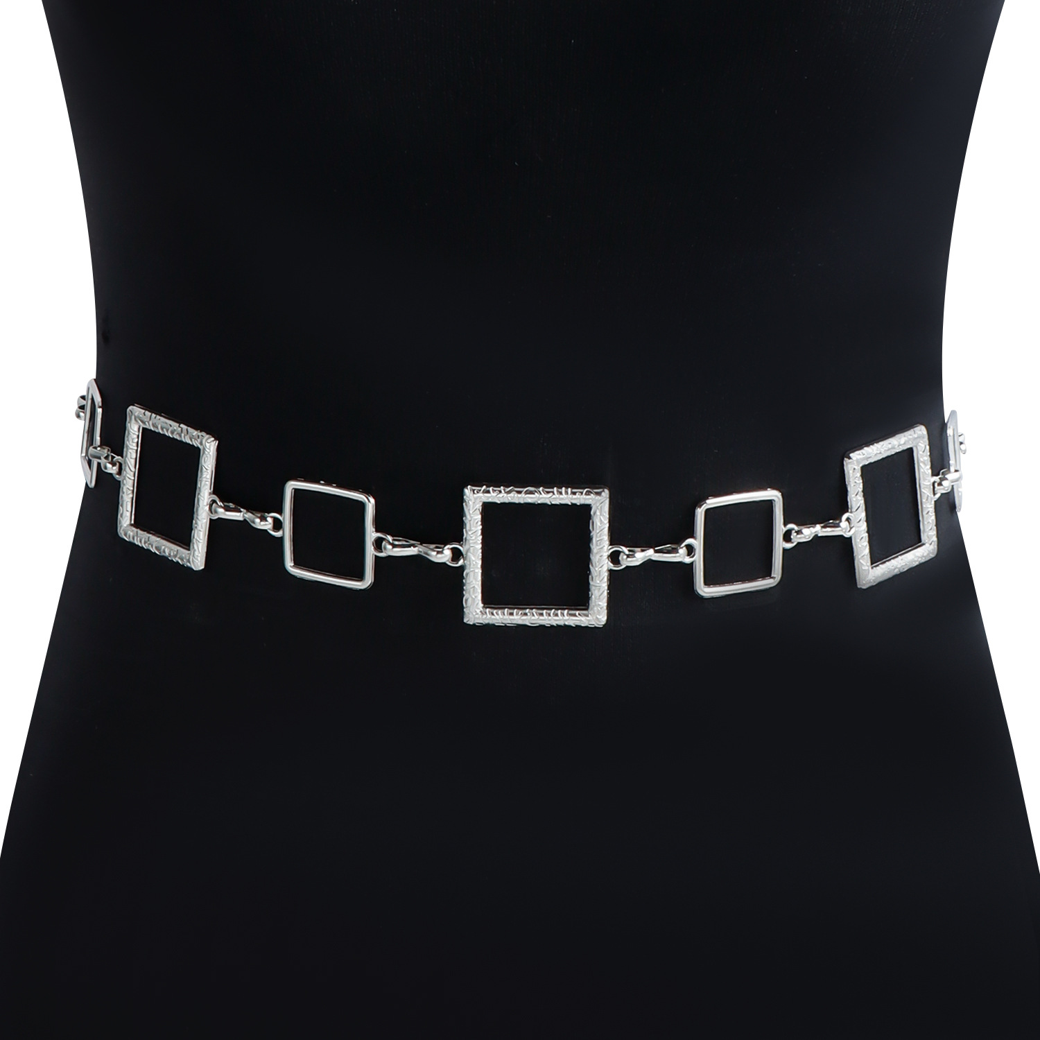 Geometric Hollow Square Waist  - Body Jewelry Dress ulasan dan harga