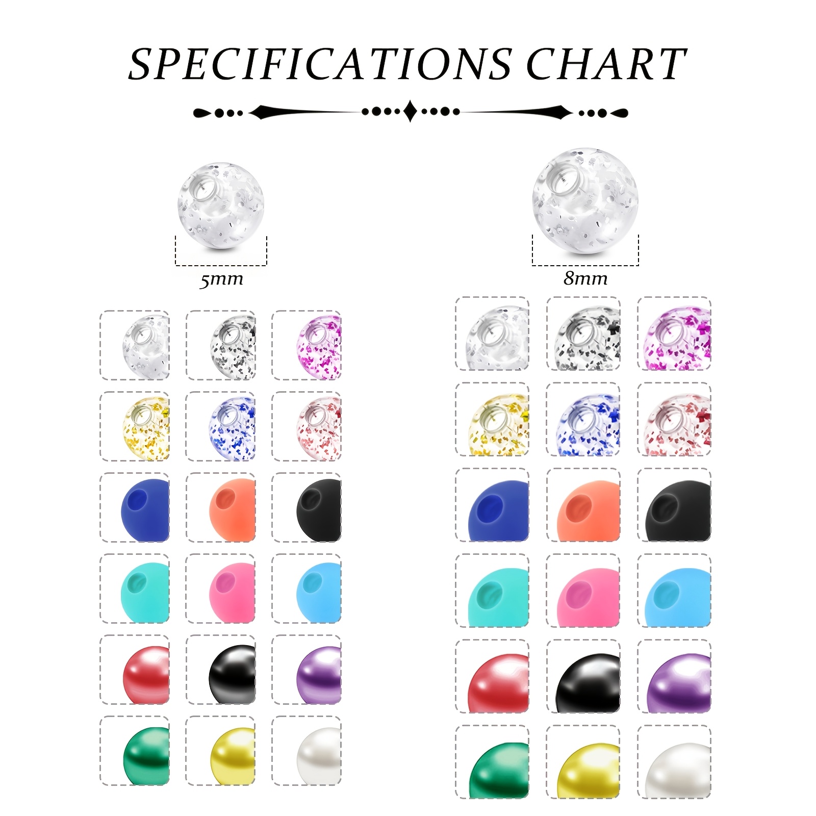12pcs of acrylic navel piercin - Body Piercing Quality Jewelry ulasan dan harga