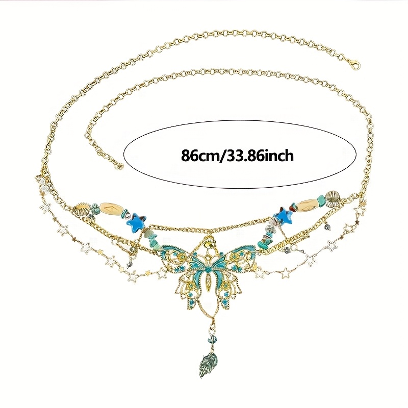 1 Piece Party Outfit Waist Cha - Body Jewelry Dress ulasan dan harga