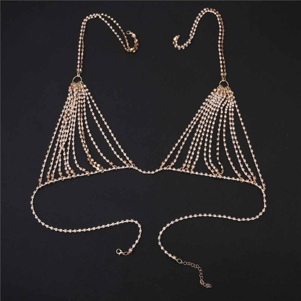 Summer Sexy Shiny Crystal Rhin - Body Jewelry Dress ulasan dan harga