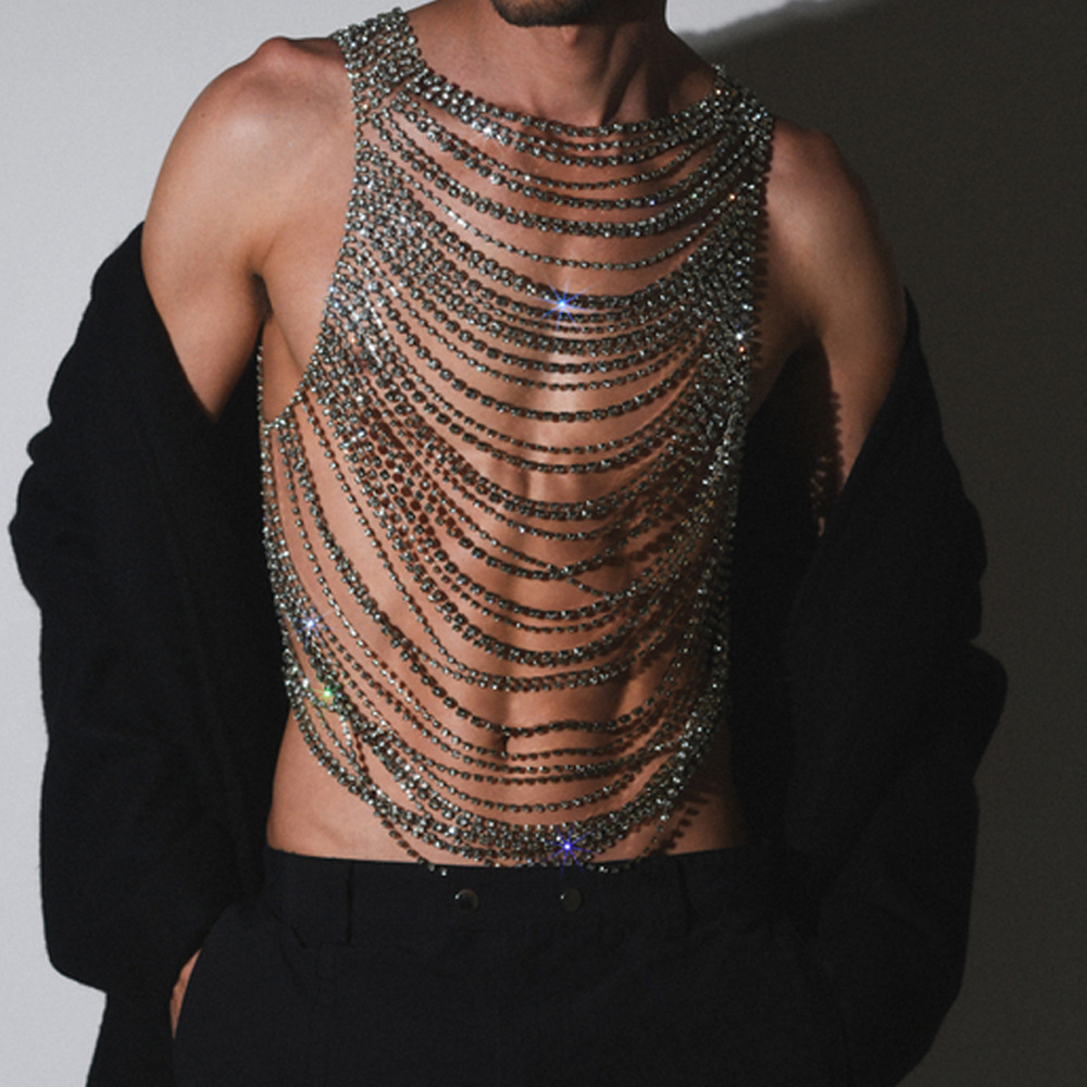 Fashion Luxurious Bling Men Wo - Body Jewelry Dress ulasan dan harga